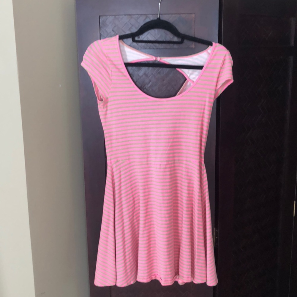 Pink stripe American eagle dress